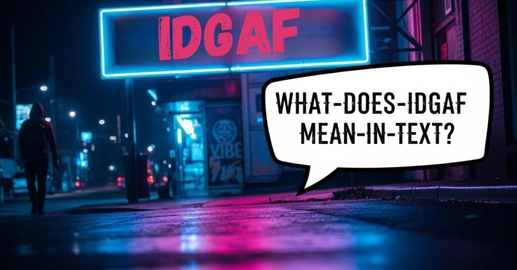 idgaf meaning in instagram