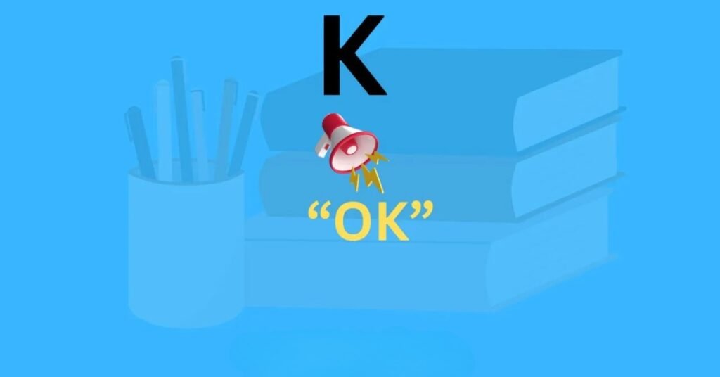 K Meaning In Text