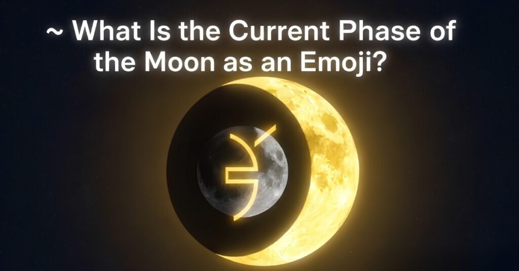 current phase of the moon emoji